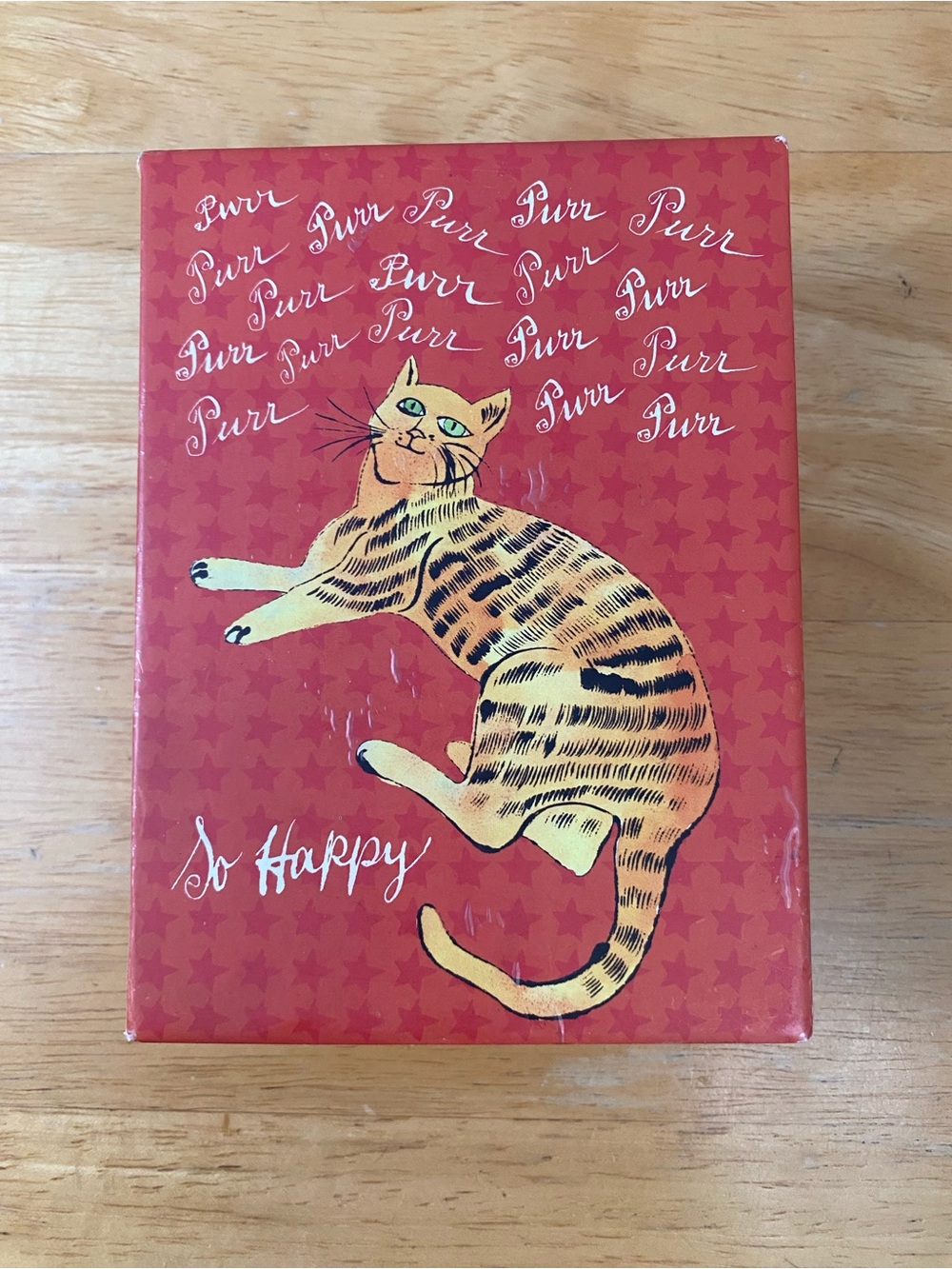 Andy Warhol So Happy Orange Cat Decorative Box